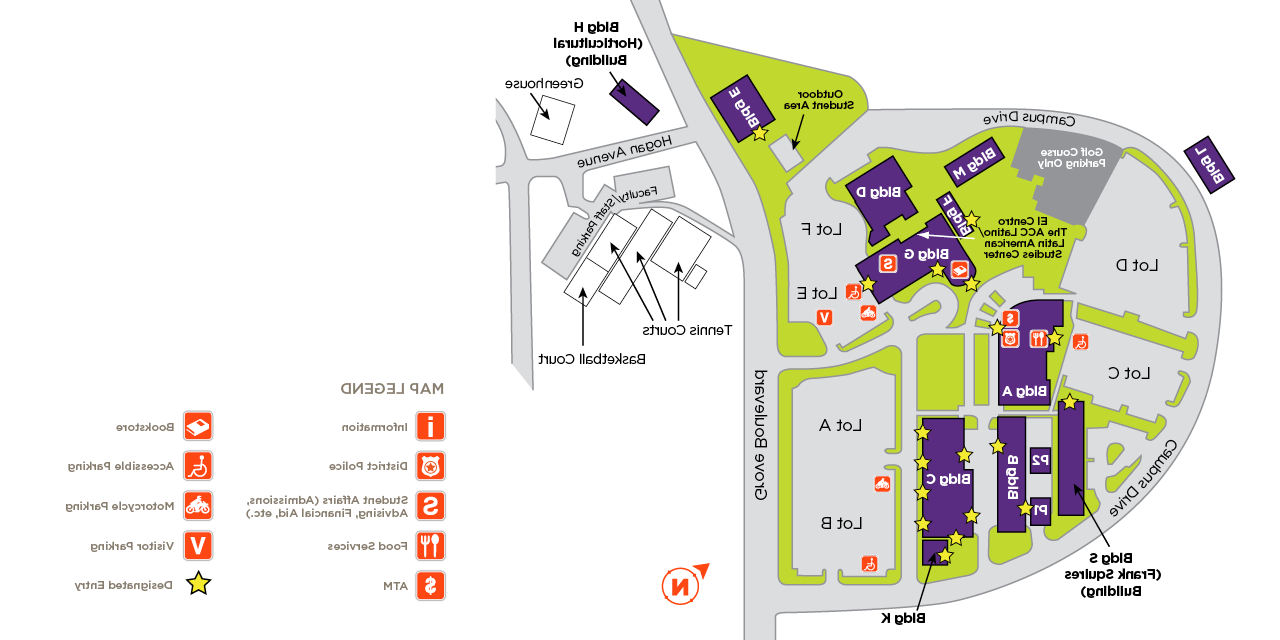 An interactive map of ACC Riverside campus.